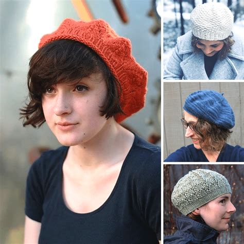 free knitting pattern circular beret.